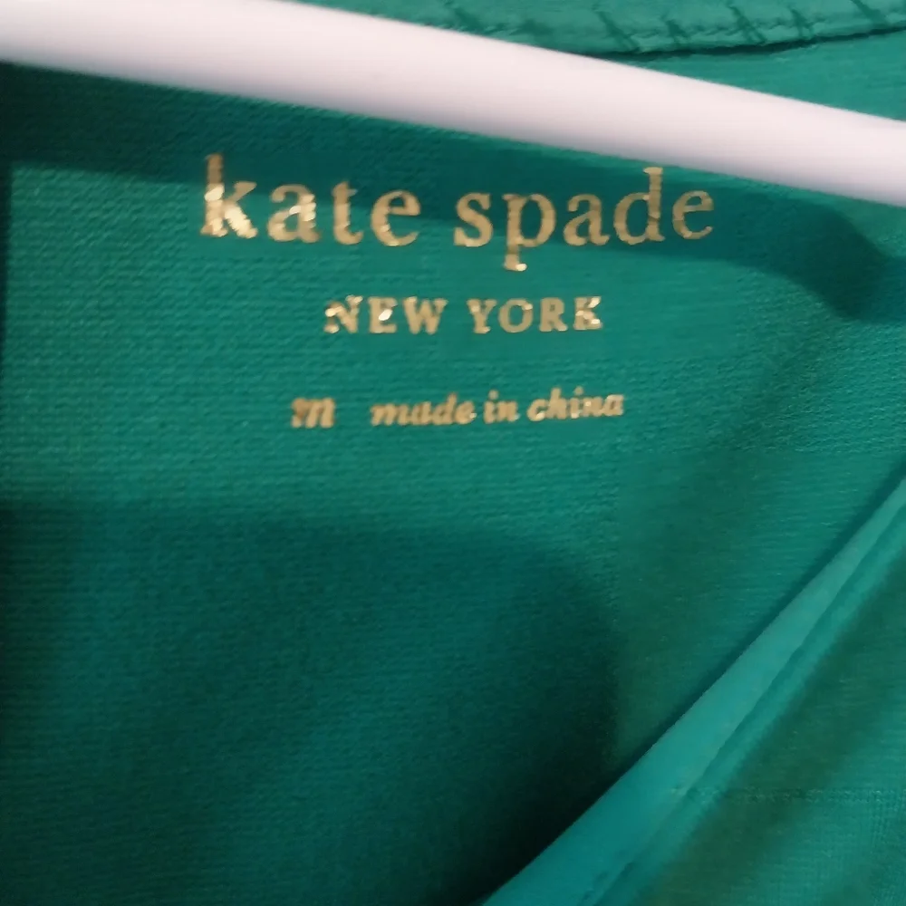 Kate Spade Womens Turquoise and Navy Dress Sz M W/Pockets - Picture 4 of 11